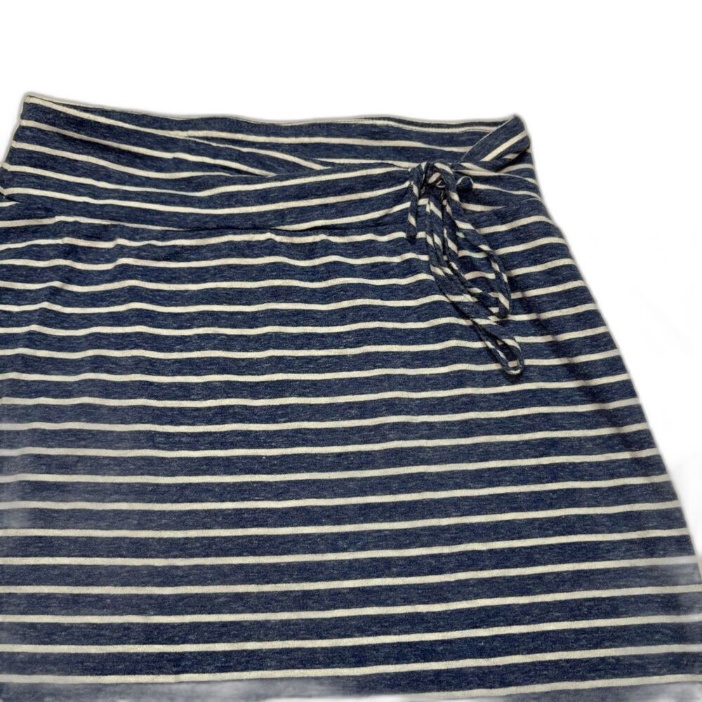 Joey B Blue/White Striped Striped Skirt - Size Girls Large - EUC